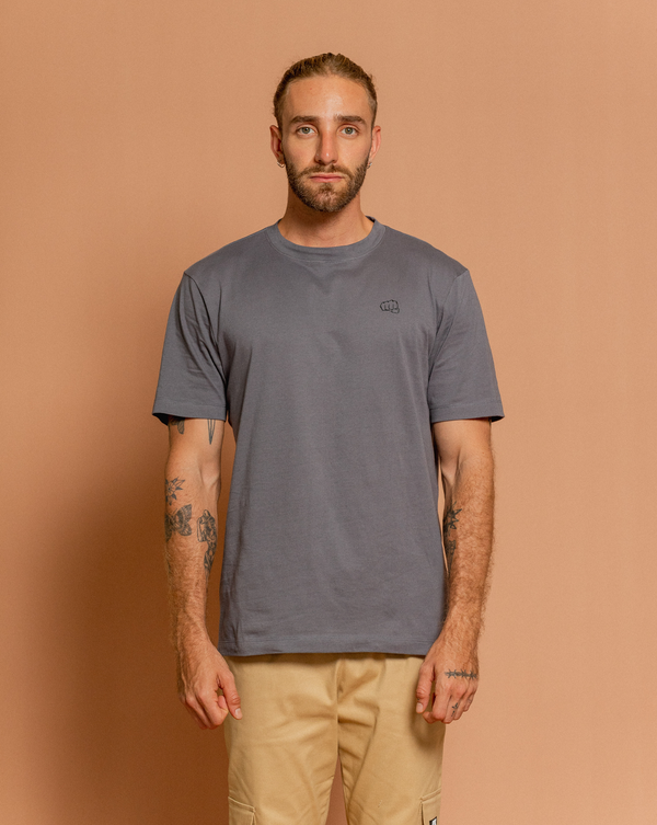 Duopack Camiseta Basic Zero Gris Ratón + Caqui