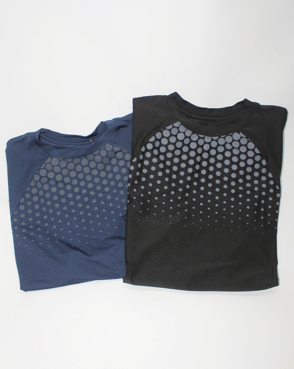 Combo Camisetas Bold Negra+Azul