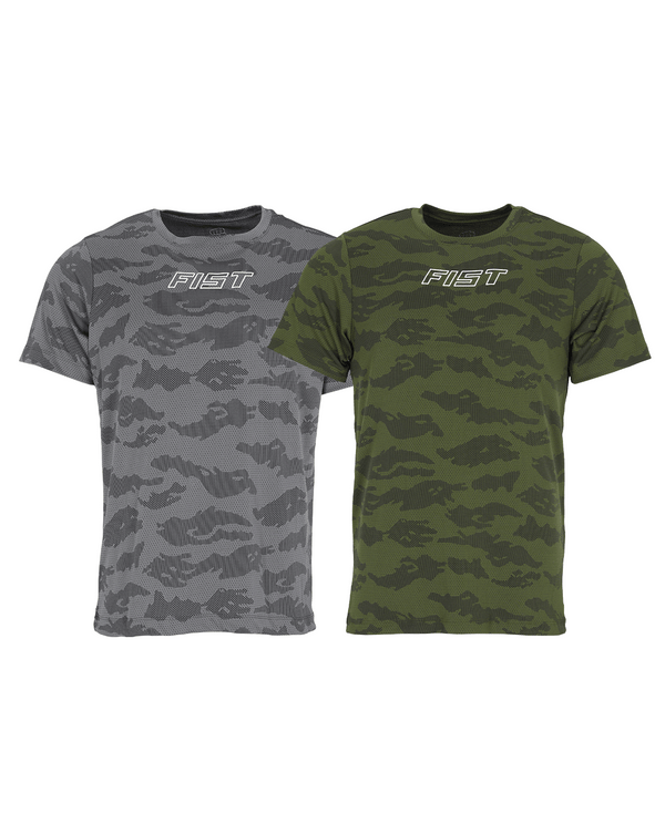 Combo Camisetas Army Gris-Verde Militar
