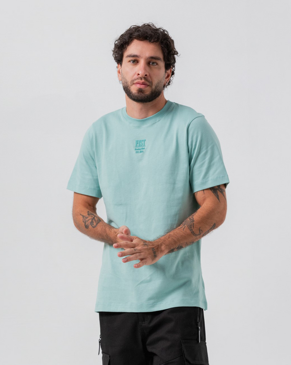 Camiseta Boxes Verde Aqua