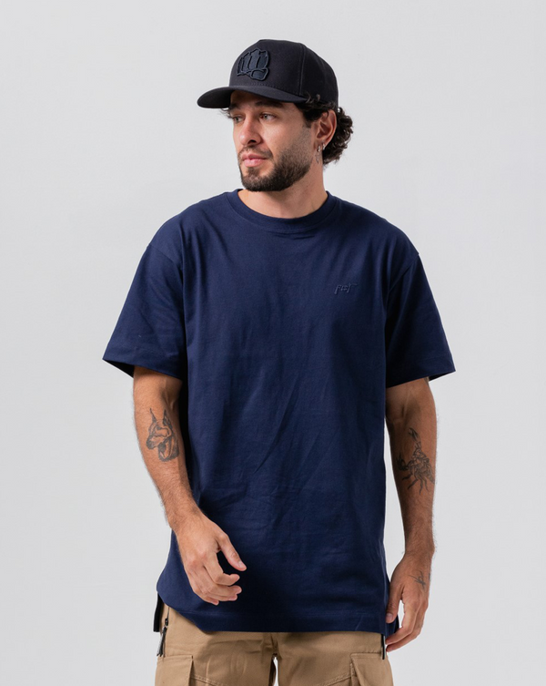 Camiseta Oversized Street Azul Navy