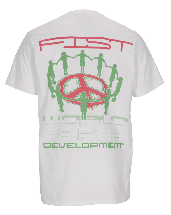 Camiseta Fist Peace Development Blanca