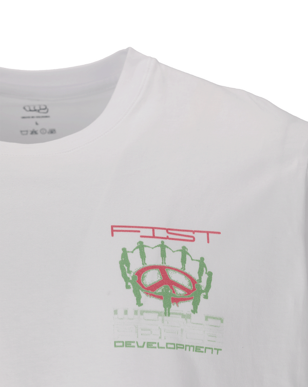 Camiseta Fist Peace Development Blanca