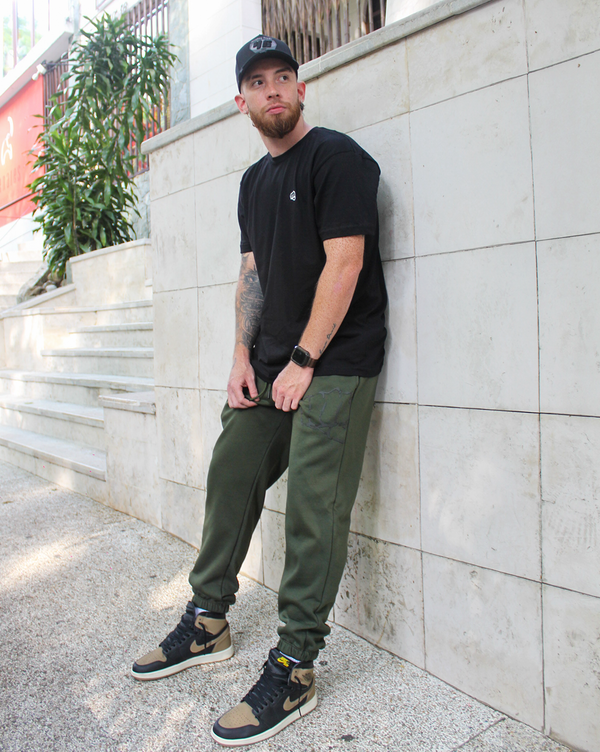 Jogger Side Way Verde Militar (sale)