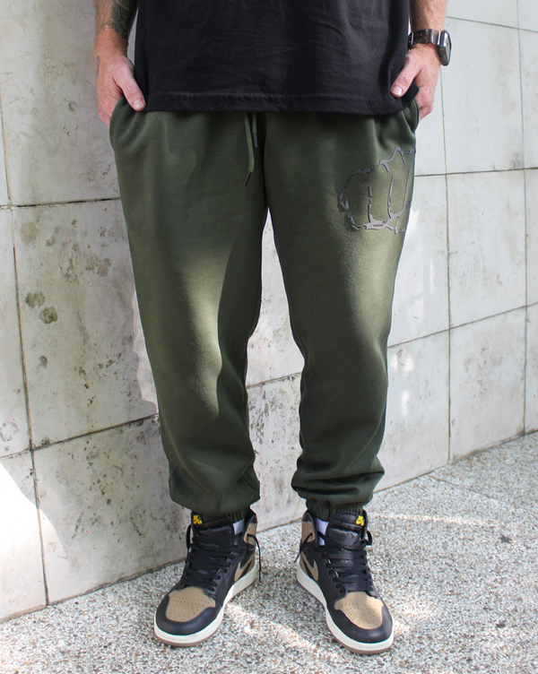 Jogger Side Way Verde Militar (sale)