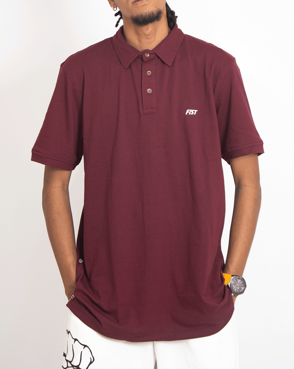 Camiseta Polo First Class Vino Tinto