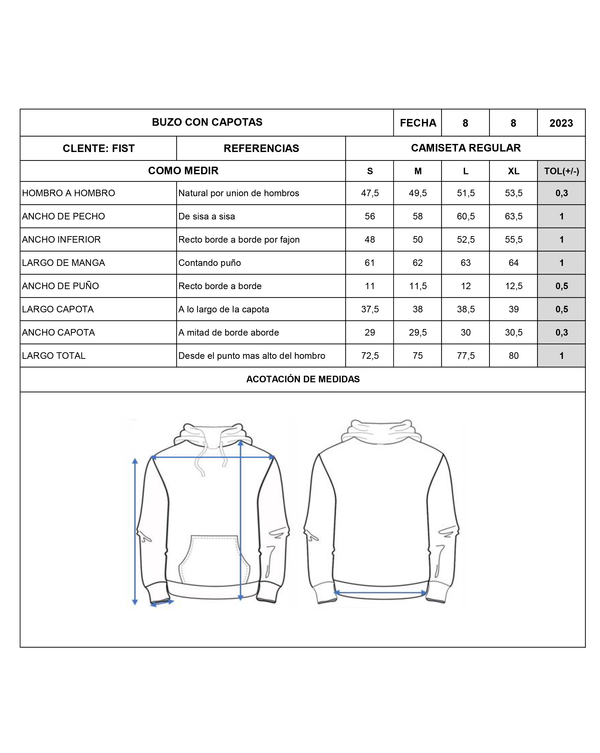 Buzo Contrast Gris Jaspe