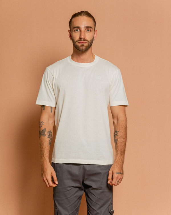 Duopack Camiseta Basic Zero Blanca + Mantequilla