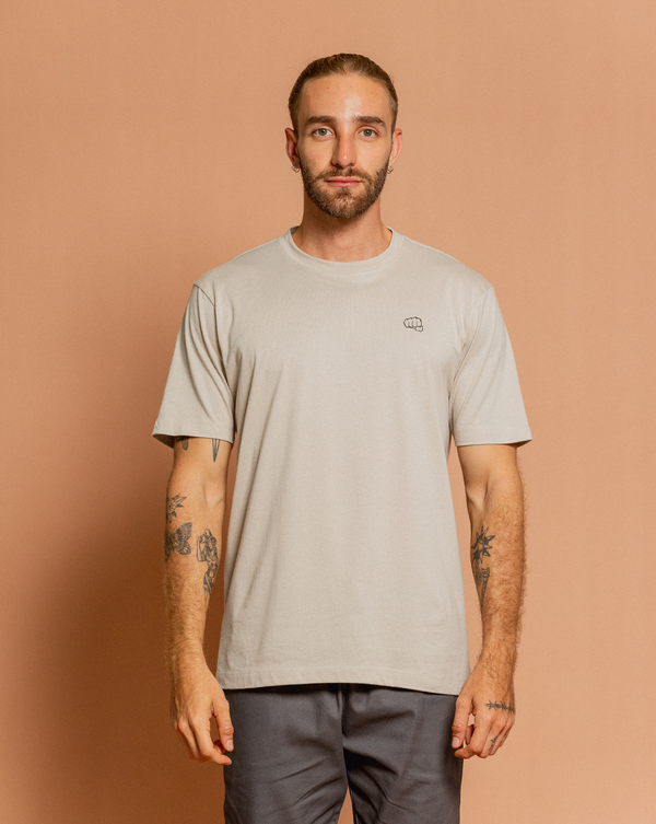 Duopack Camiseta Basic Zero Gris Ratón + Caqui